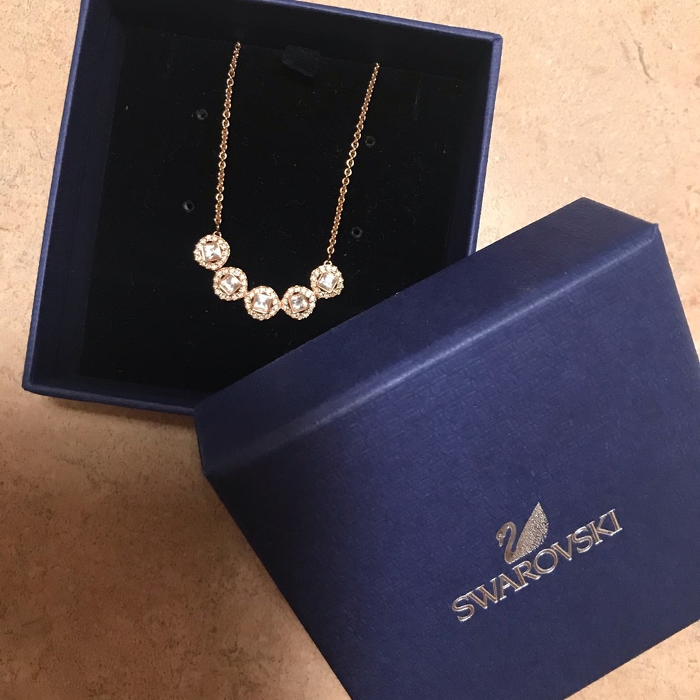 Swarovski Rose Gold Necklace